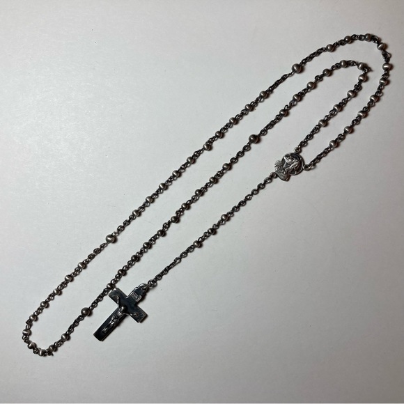 Vintage Sterling Pocket Rosary - Picture 3 of 10